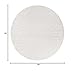 Nourison Home Versatile Indoor/Outdoor Ivory White 8' x Round Area Rug, Easy Cleaning, Non Shedding, Bed Room, Living Room, Dining Room, Backyard, Deck, Patio (8 Round)