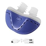 Dispositivo Antironquidos y para Apnea del Sueño de Viaje, Electrónico Anti-Ronquido Mini CPAP, Nasal Dilatador Dispositivos de Solución de Ronquidos Recargables Blue