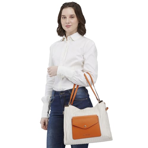 Image of Caprese Shyla Hobo Bag, Large | Self Designed Shoulder Bag for Women with Easy Front Access Pocket | Secure Top Zip | Perfect for Casual & Daily Use
