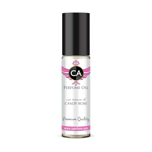 CA Perfume Impression of Candy Rose for Women Fragrance Oil Floral Fruity Scent Long Lasting Perfumes for Women Travel Size TSA Ready Mini Parfum Body Oil Roll-on 0.33 Fl Oz 10ml