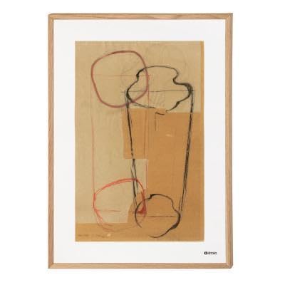 【額縁付き！】　ポスター　イッタラ／ アルヴァ・アアルト スケッチ 額縁付き！】 ポスター イッタラ／ アルヴァ・アアルト スケッチ