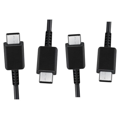 Image of Original 25W USB-C Fast Charger with Cable Compatible with Samsung Galaxy S23, A54, M14, F14, Z Fold5, Tab S9+ Super Fast Charging Adapter - Black