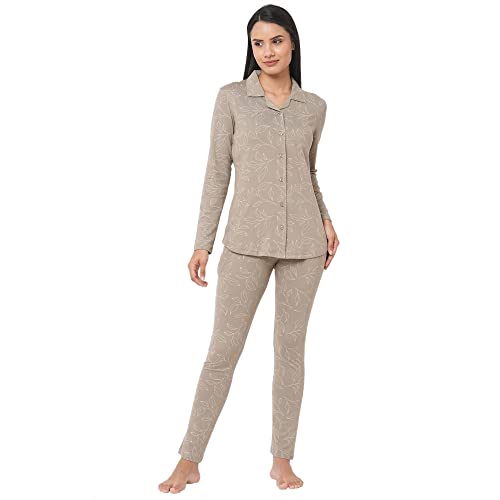 Image of Sweet Dreams Women's Cotton Printed Night Suit Set