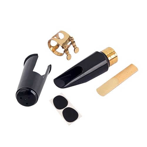 OFFSCH Sax Set Copper Ring Mouthpiece Kit for Saxophone Includes Reed Buckle Pads for Jazz Saxophones