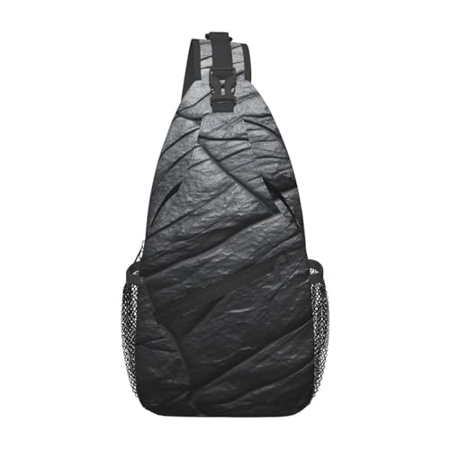 Bolso tipo Sling para hombre y mujer negro miniatura 6