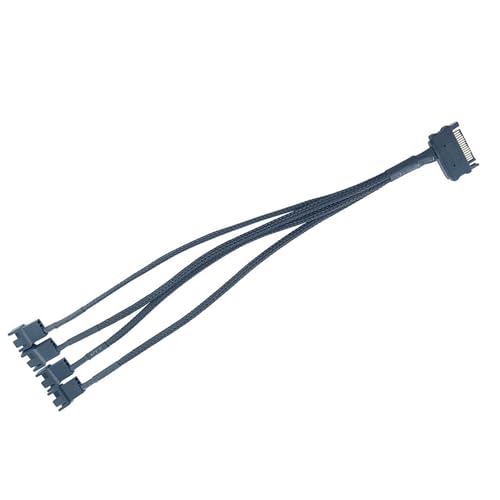 SkyPOOU 2. Cable adaptador de ventilador de PC de corriente estable a 4 pines | Diseño divisor de 4 vías para construir sin esfuerzo adaptador de alimentación de ventilador de PC