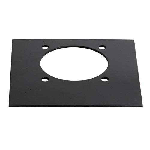 Four Recessed D-Ring Pan Fittings | Small Square Tie-Down D-Ring Trailer Cargo Tie-Down Anchors + Mounting Lock Plates + Installation Tie-Down Hardware Parts, Bolts, Nuts, Washers #TOP4