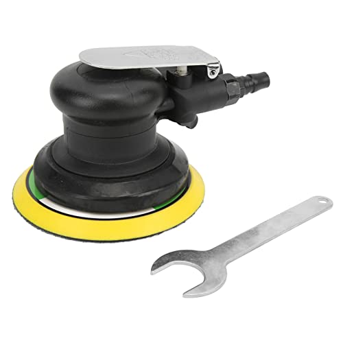 Lijadora Orbital Neumática 5 Pulgadas 12000RPM, Máquina de Pulido y Lijado para Carrocería y Madera - Bajo Ruido, Material de Aleación de Zinc, Uso Industrial y Profesional