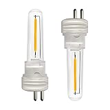 DGE S14 Outdoor Replacement String Light Bulbs 1.5 Watt LED Replacement Light Bulb, Shatter-Proof an