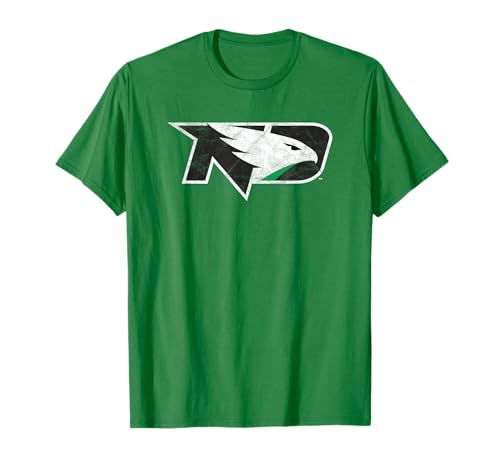 University of North Dakota Fighting Hawks Distressed Primary T-Shirt