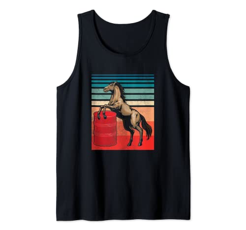 Horse Barrel Racing | Ecuestre | Derby Horse Race Camiseta sin Mangas
