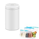 Cyhamse Sellador al alimentos - Máquina sellado al alimentos con sistema sellado integrado - Máquina envasado al vacío portátil alimentada por batería