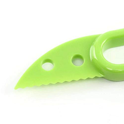 YoJiSa 3-in-1 Avocado Slicer Shea Corer Fruit Peeler Cutter Pulp Separator Food Grade Plastic Knife Kitchen Vegetable Tools
