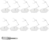 Canyonus Action Figure Stand - Flexible Stand with Hexagonal Base, Suitable for 1/144 HG RG SD SHF 1/100 MG Gundam Figures (10 pcs)