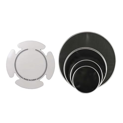 DYNWAVE 5x Bass Drum Head,Professional,Percussion Parts Practical Quiet Practice Silent Mute Drum Head Skin for Drum Players Practice, Style B