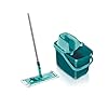 Leifheit Set Combi M Micro Duo, met Tapijtvriendelijke Wisser, 12 liter Reinigingsemmer, Hoogreinigende Mop, voor Tegels…