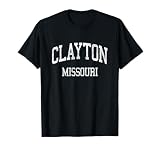 Clayton Missouri MO Vintage Athletic Sports Design T-Shirt