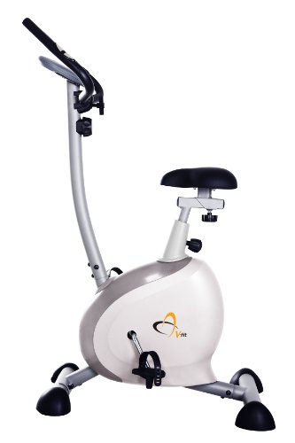 V-Fit G-UC - Bicicletas estáticas (Compacto, Vertical, magnético), Color Silver-Grey and Green