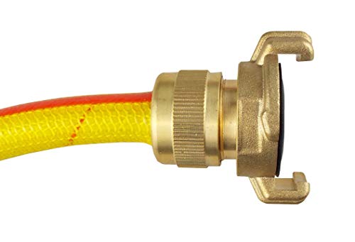 E-Best-Offer Heavy Duty Solid Brass Quick fit Claw Type Fitting to 1/2" Garden Hose,no hoseclips Required just Push on and Tighten