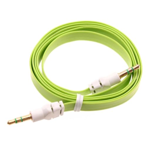 Cable Auxiliar 3.5mm para audio verde 0.91 m