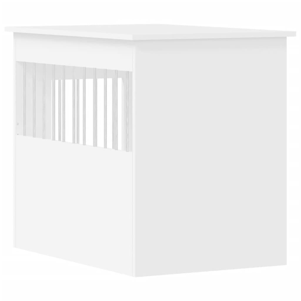 Générique Meuble de Cage pour Chien Blanc en Bois d'Ingénierie 55x80x68 cm, Articles pour Animaux de Compagnie, Accessoires, Niche 28.04 kg, 838323