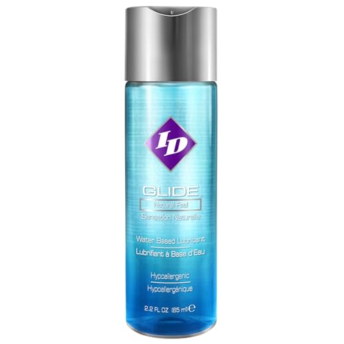 ID Glide 30ml Water Based Lube for Comfort, Pleasure & Versatility – Ideal Sex Lubricant for Toys & Condoms - Flip Cap Bottle Water Based Lubricant 1fl.oz Glide Pocket Bottle
