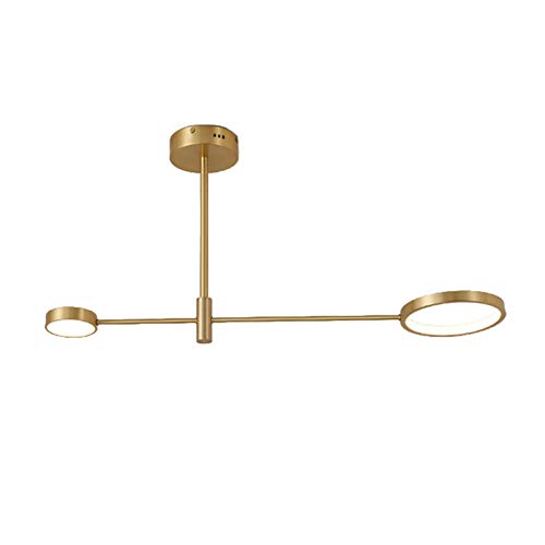 Lustre plafonnier LED Sputnik doré à 3 couleurs changeantes pour salon