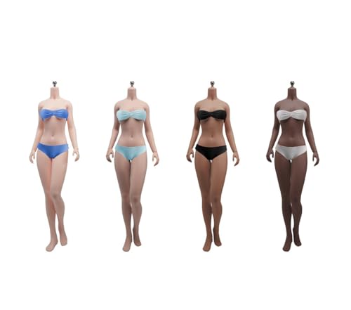 Corps féminin à échelle 1/6 S35B AMITD buste moyen sans couture peau noire