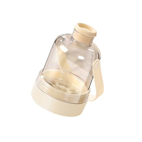 OSNIYAW Botella de agua de forma creativa con bandeja de hielo extraíble, ideal para senderismo, fiestas de entrenamiento y el hogar y botella de agua higiénica de vidrio con bloque de congelación