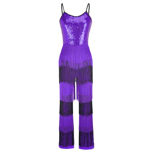 Vêtements de spectacle FEESHOW à franges et sequins femme