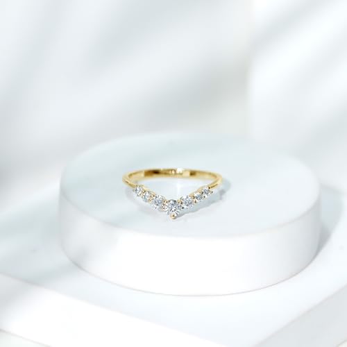 Certified Moissanite Enhancer Ring, D-Vs1 Quality, Moissanite Diamond Stackable Ring - Ready to Gift3