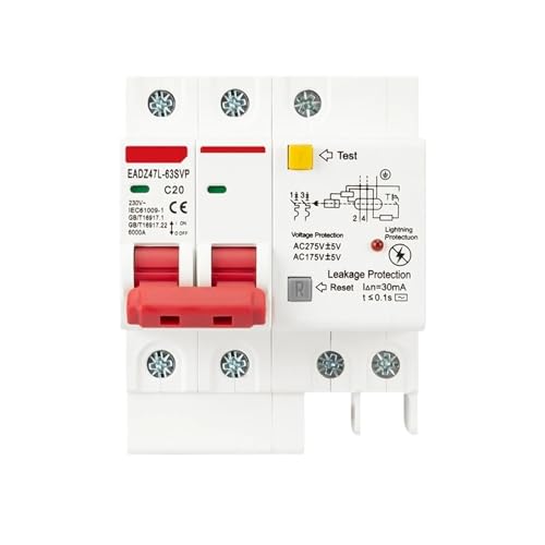 Disjoncteur RCBO 2P 25A pour sécuriser la maison contre la foudre