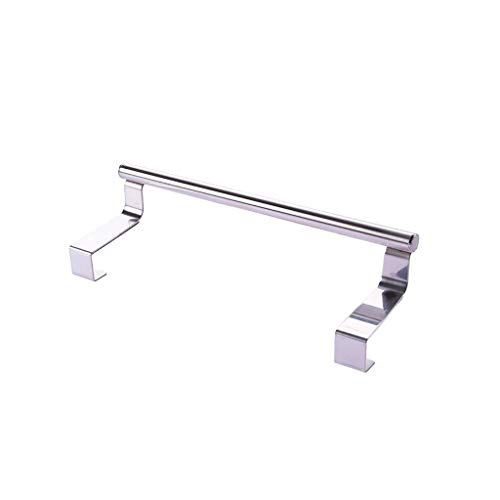Toallero acero inoxidable para colgar en armario plata