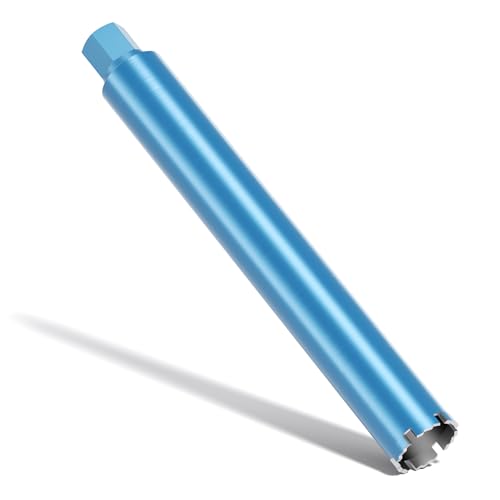 Wiltec Punta diamantata per carotatrice Ø 67 mm, lunghezza 450 mm, UNC 1¼, ingranaggio a denti elicoidali, per carotaggio a umido, corona diamantata per calcestruzzo, pietra, granito