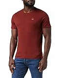 Elaborada en punto suave Levi\'s SS Original HM tee Fired Brick T-Shirt, L para Hombre