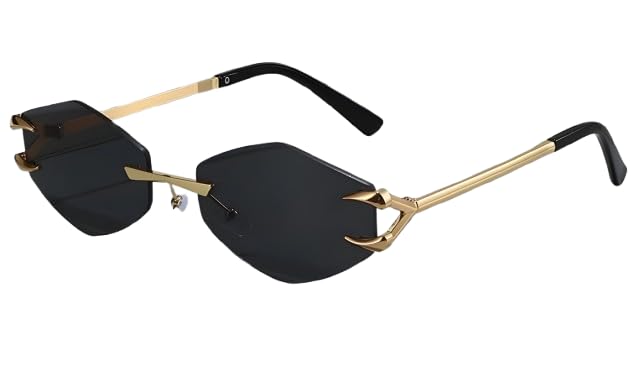 Image of RICHORS Unisex Light Weight Sunglasses Rectangular Inspired By Mc Stan Bigg Boss Winner 16 (Black Sunglass),Non-Polarized