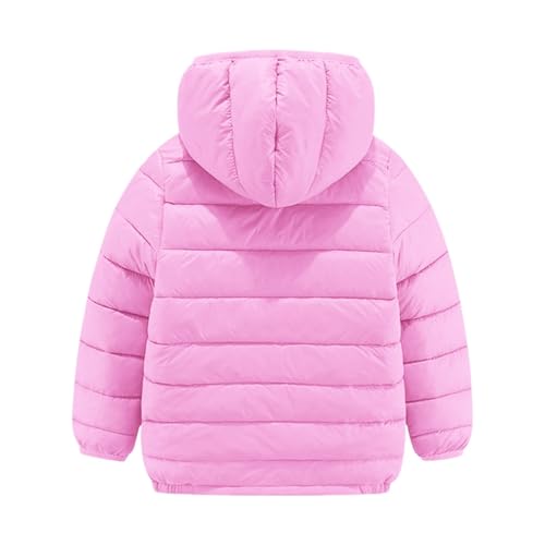 Kids Puffer Jacket Zip Up Fleece Lined Hooded Lightweight Girls Fall Jacket Winter Long Sleeve Thermal Boys Clothes2