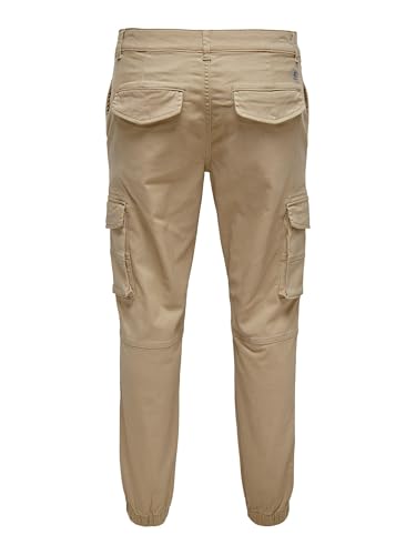 Only & Sons Herren Onscarter Life Cargo Cuff 0013 Pant Noos Hose 22028434,Chinchilla,29W / 32L – Ansicht 4