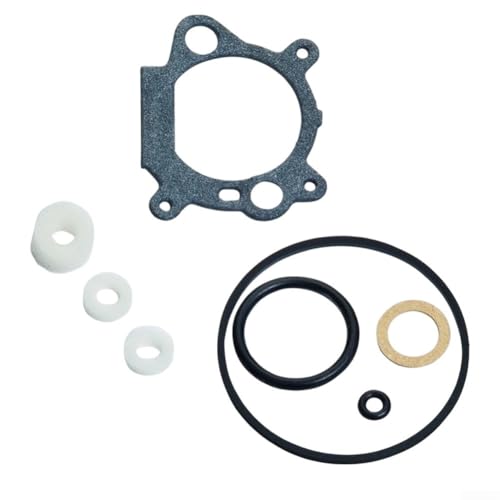 Carburetor Gasket Set Compatible with 498260 493762 493640 398191, Rubber Seal Kit for Mower Engine Repair, Prevents Fuel and Air Leaks, 8 Pieces