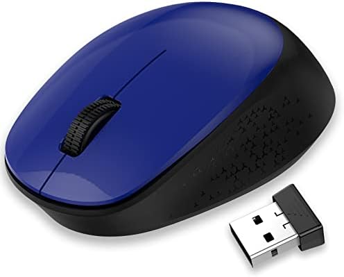 LeadsaiL Wireless Mouse for Laptop Silent Cordless USB Mouse Wireless Optical Computer Mouse, 3 Buttons, 1600DPI for Windows 10/8/7/XP/Apple Mac/Macbook Pro/Air/HP/Acer/ASUS/Lenovo/HUAWEI