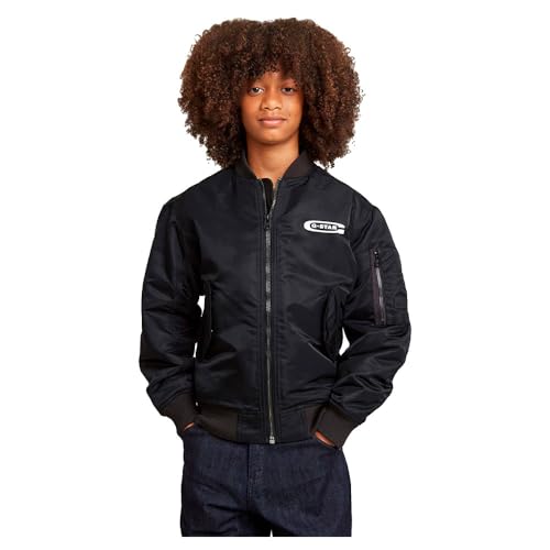 G-STAR RAW Bomber Kids Women,Black (Dk Black D25915-01-6484), 8