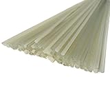 Maven Plastics - HDPE Natural (Off-White) Plastic Welding Rods, Coils, Reels - Round 5mm (3/16 in) / 12 inch Rod 20-Pack