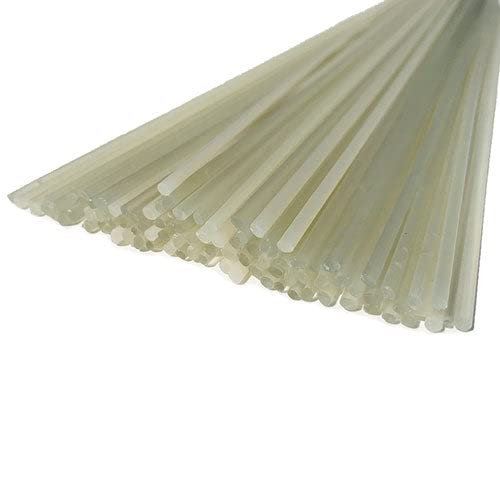 Maven Plastics - HDPE Natural (Off-White) Plastic Welding Rods, Coils, Reels - Round 5mm (3/16 in) / 12 inch Rod 20-Pack