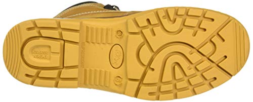 Allen Cooper Tan Shock Absorbing Nitrile Rubber Sole with DIP PU Midsole 300°C Heat Resistant Composite Toe Safety Boot, 9