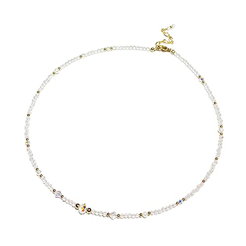 Collier perlé en quartz et perles d'eau douce raffiné or 14K - 2