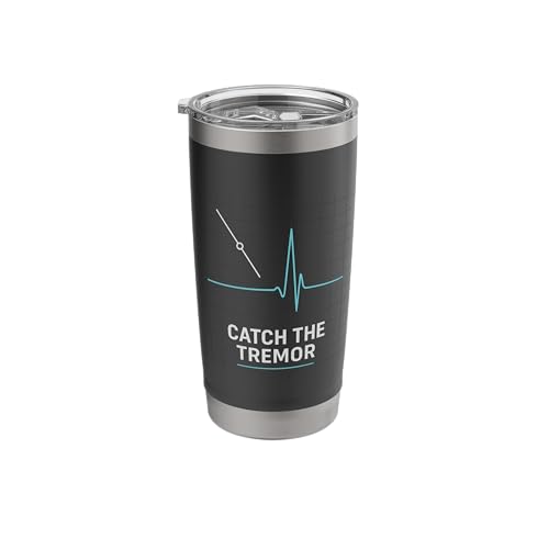 Micro Virality Catch the Tremor Seismograph Signal Map Pulse Stainless Steel Insulated Tumbler