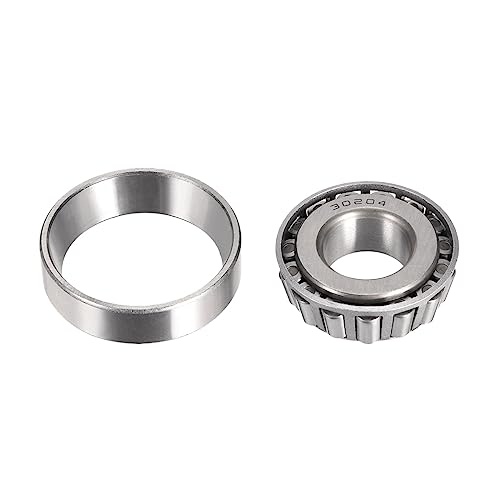 QUARKZMAN 30204 Konisches Rollenlager x 2Stk Chromstahl Kegel und Becher Set für Garten Maschinen und Automobile [20mm x 47mm x 15.5mm]