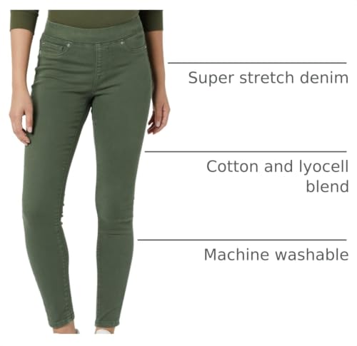 Image of Amazon Essentials Women's Skinny Fit Mid-Rise Stretch Pull-On Jegging with Pockets - Discontinued Colors