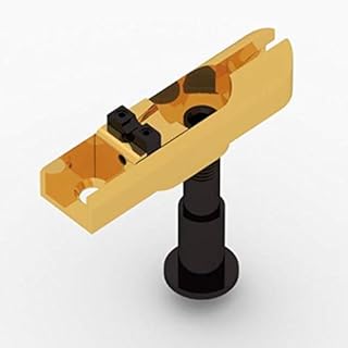 Hipshot Triple Lock-Down Single Bass Bridge, Large Groove, Large Tube - GOLD