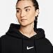 Nike Women's Sportswear Phoenix Fleece Over-Oversized Pullover Hoodie, Black/Sail, XS